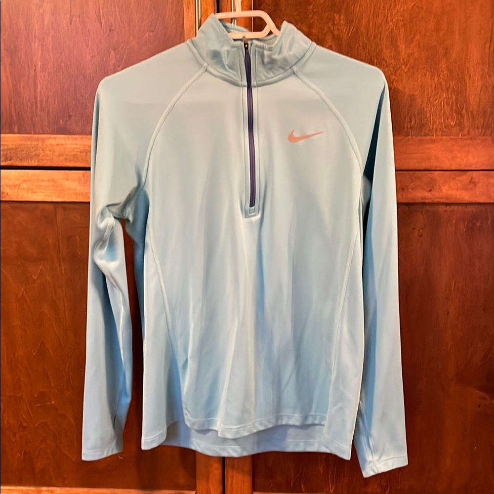 Nike Light Blue Quarter-Zip Pullover